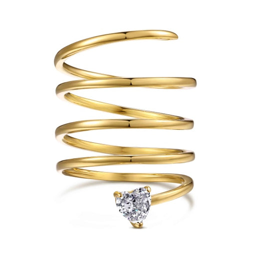 Spiral Heart Ring